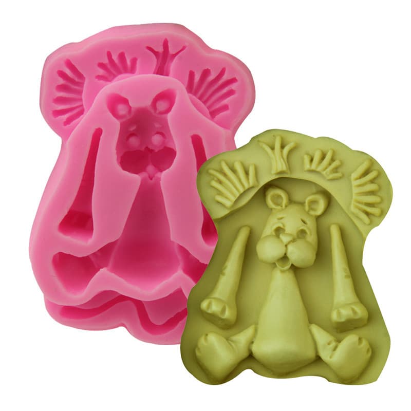 Cartoon Animal Lion Silicone Cake Mold Chocolate Decoration Baking Tool Multi-Function Irregular Shape for Cake Decoration