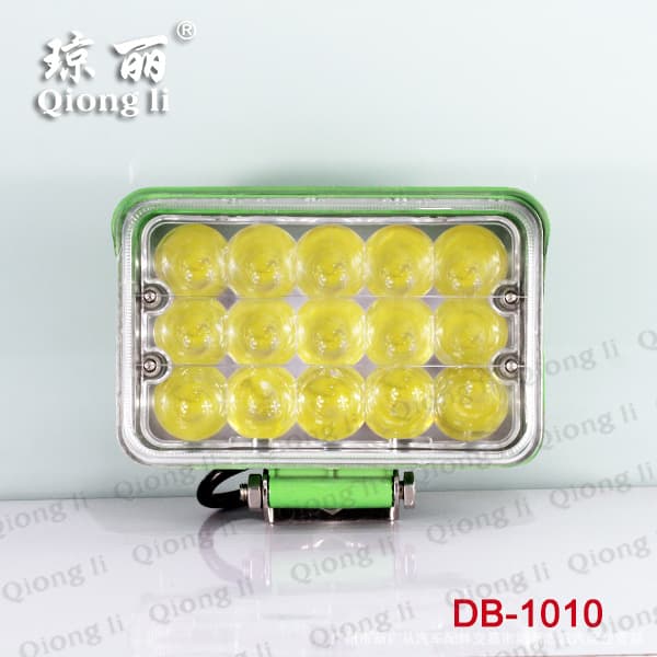 Deba Manufacturer: Qiongli LED High-Power Work Lights, Spotlights, Headlights, Auxiliary Lights, Green Leaf 5-inch Square Lens