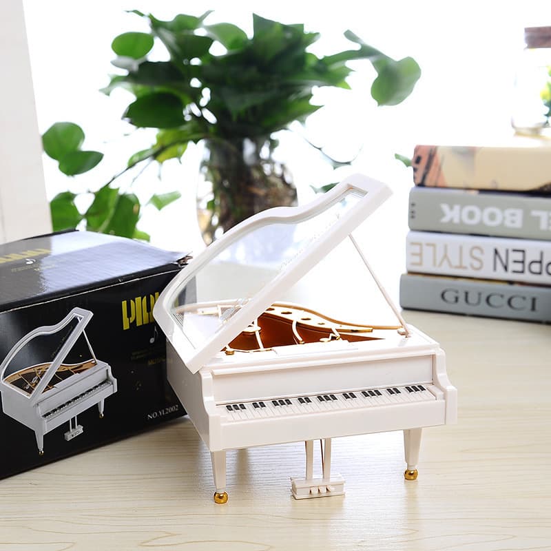 Small Piano Music Box, Elegant and Exquisite Music Box, Birthday Gift for Children, Classmates, and Kids