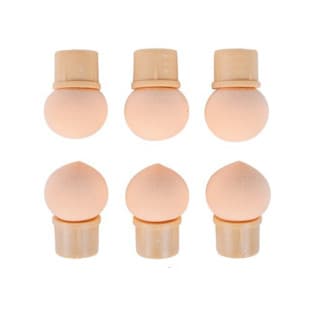 Sponge Blending Nail Art Brush, Round Head & Pointed Head Sponge Gradient Blending Brush, Nail Tool