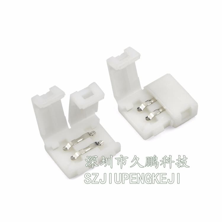 2P 10mm 5050 LED Monochromatic Bare Board Strip Solderless Clip Connector