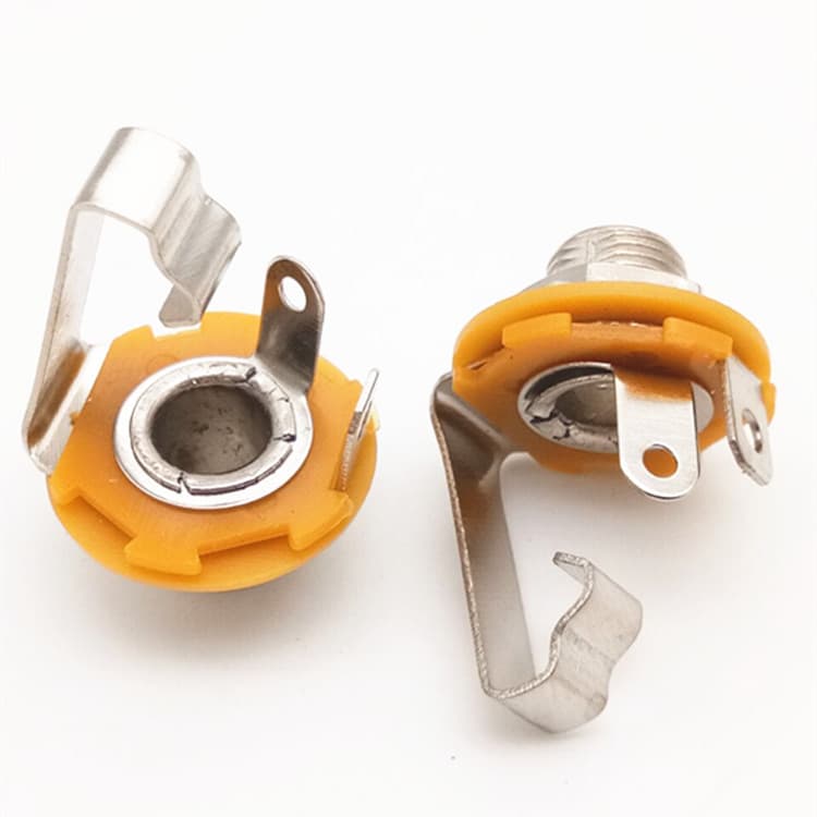 Direct Sales 6.5 Mono Metal Base Audio 6.35 Female Jack 6.5MM TRS Female Microphone Socket Panel Mount