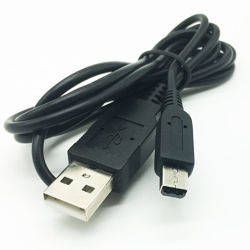 In Stock 1.2m Black NDSL Game Console Charging Cable for Nintendo NDS Lite Game Console Data Cable