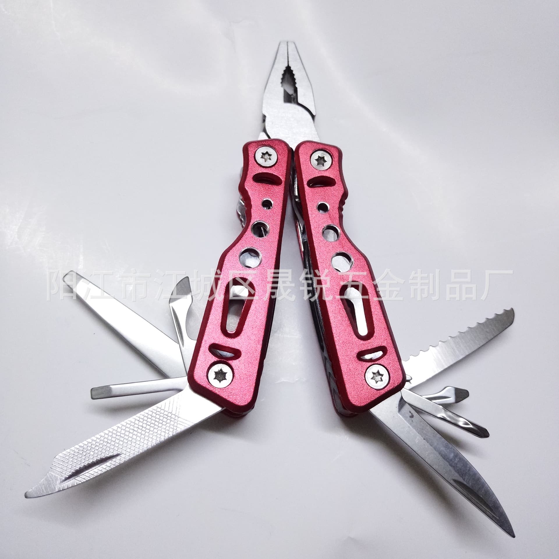 New outdoor camping and survival multi-purpose tool pliers, portable stainless steel foldable multi-hole mini pliers