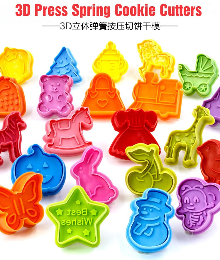 3D Cookie Mold DIY Baking Cookie Cake Rice Ball Mold Cookies Cutter
