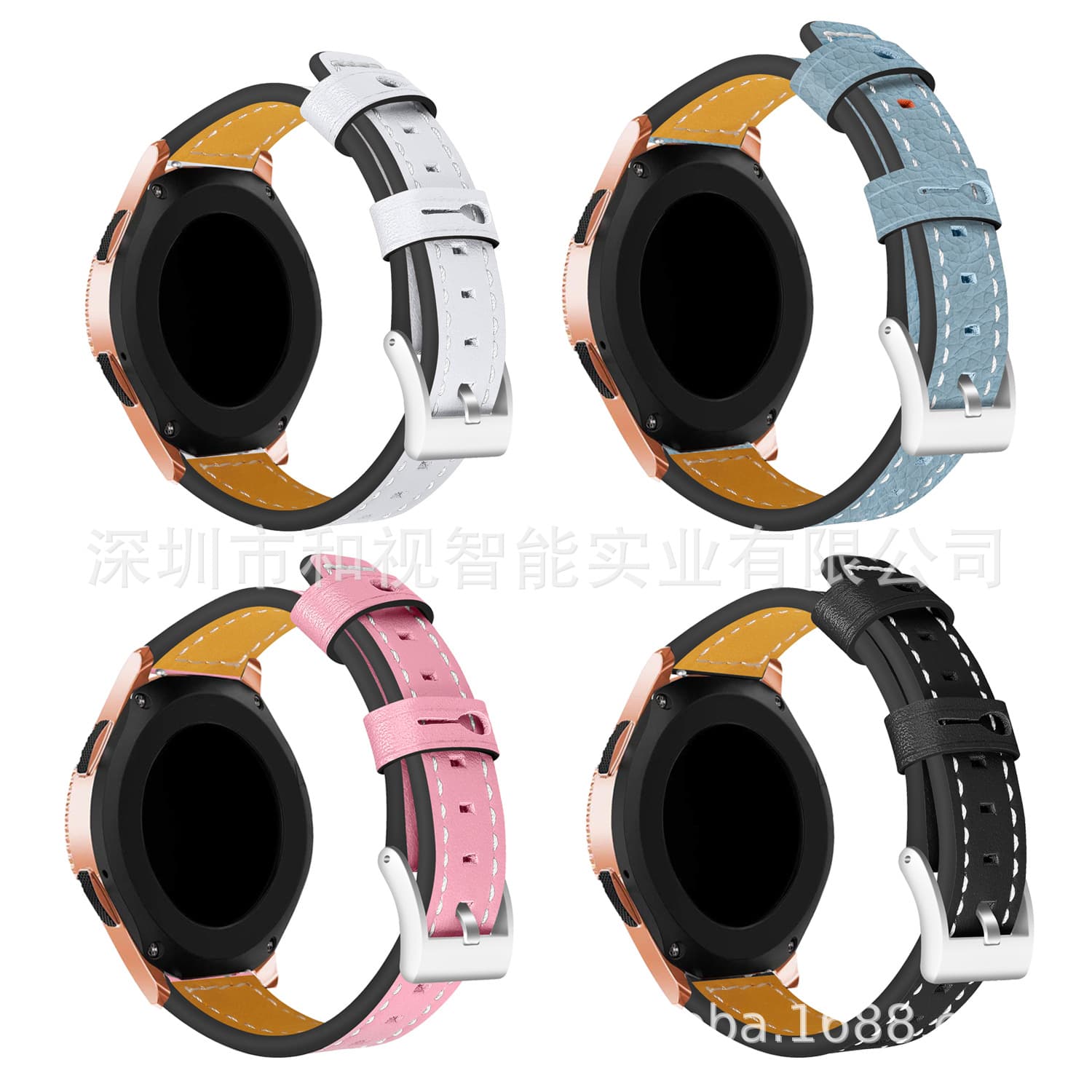 Genuine Leather Watch Band for Samsung Galaxy SM-R810 Watch 46mm/42mm