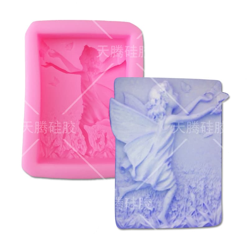 DIY Fairy Shape Handmade Soap Mold Silicone Mold Fondant Cake Mold Fondant Tool Cake Mold