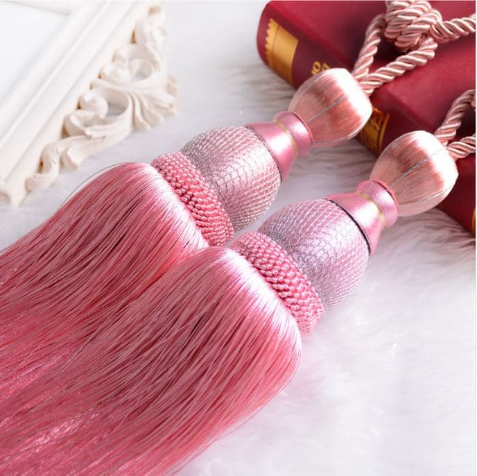 Cross-Border Hot Sales Premium Golden Silk Tassel Balls, European Style Curtain Tiebacks with Single Orbs
