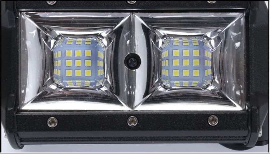 New Cross-Border Car LED Light Bar 96W Off-Road Vehicle LED Work Light Three-Eye Inspection Light High Brightness