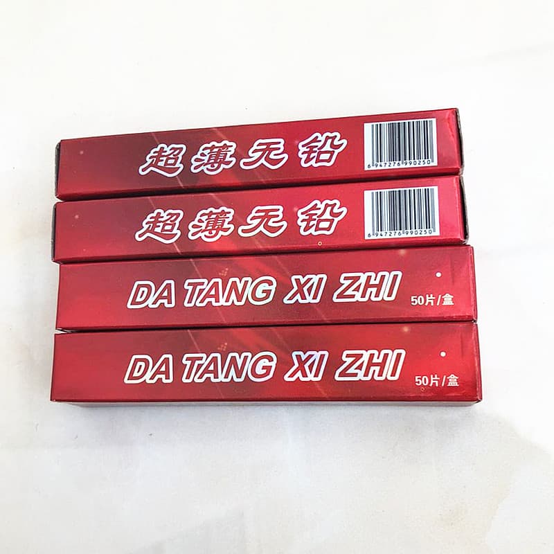 Datang Red Ultra-Thin Narrow 0.7 Denier 1.5 Width Professional Tin Foil Strips Aluminum Foil