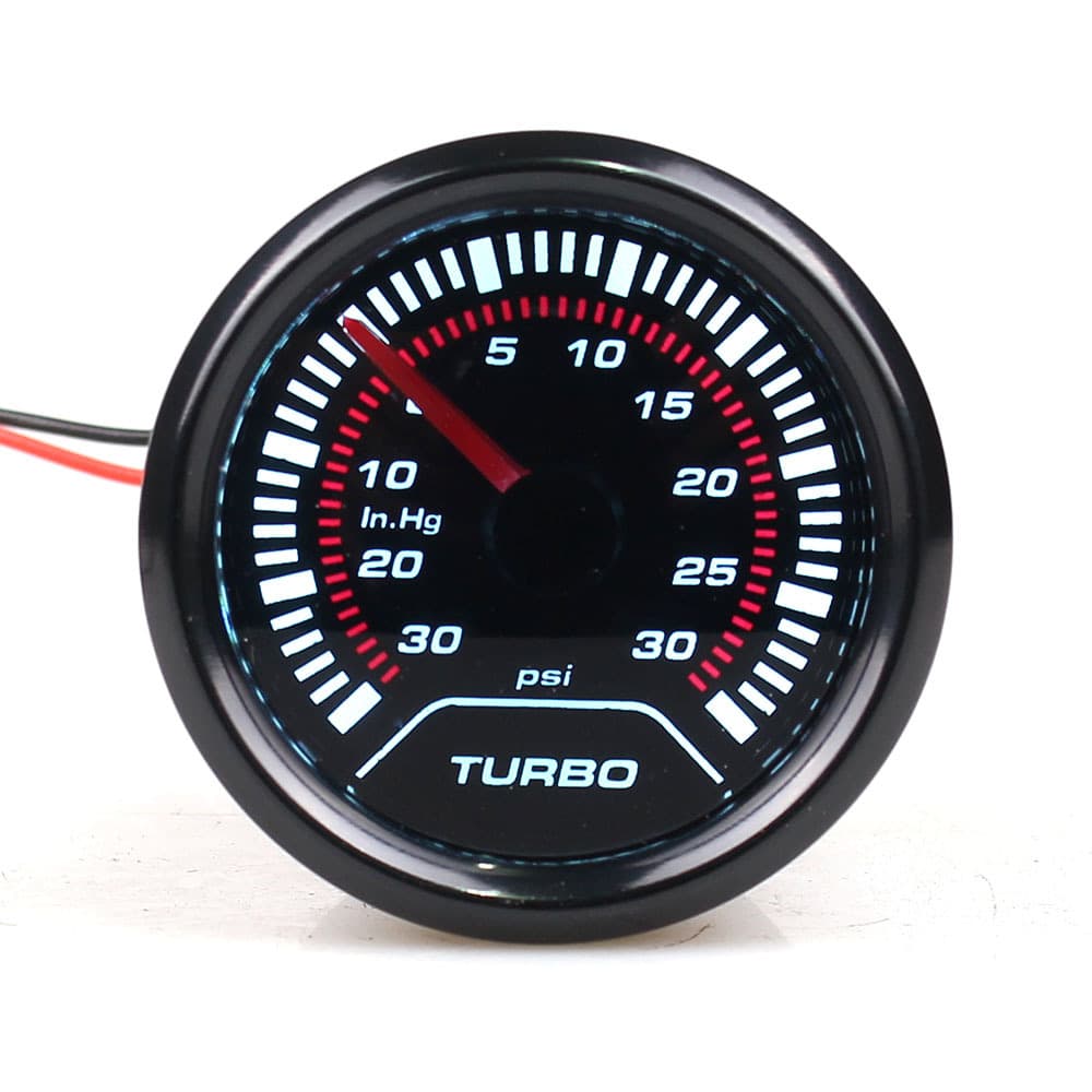 New 2-inch Car Modification Instrument Turbine Meter -30-30PSI Car Electronic Meter with Sensor