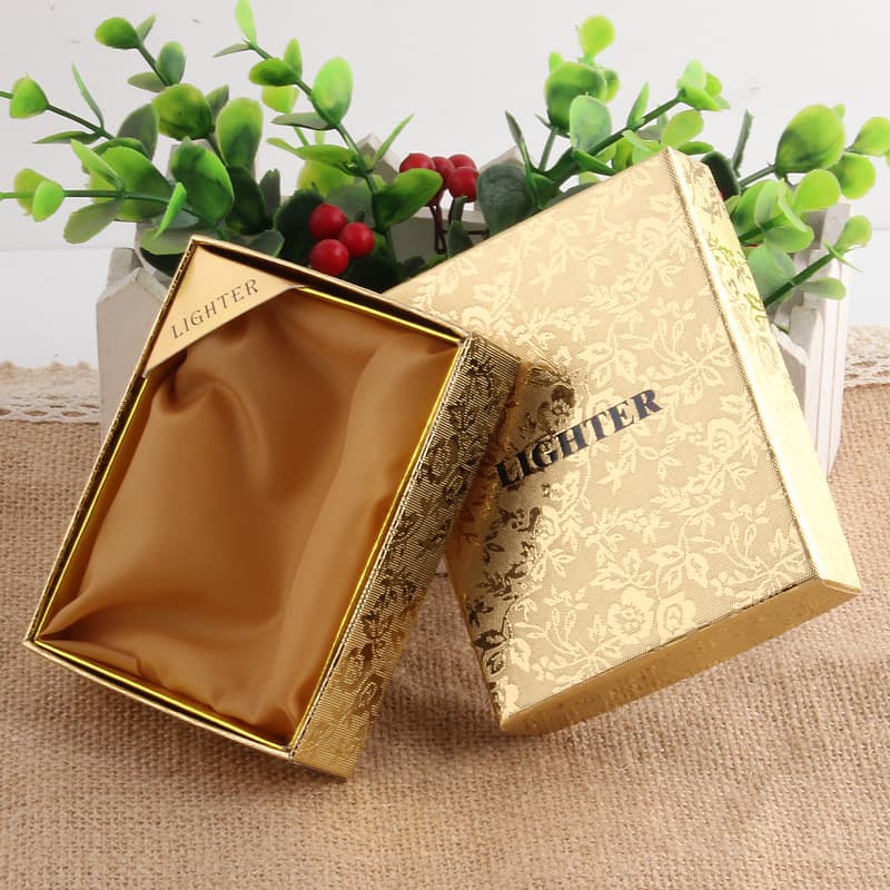 Lighter Accessories Wholesale Gift Box Paper Box Universal for Various Lighters Gold Box Gas Lighter Packaging Box