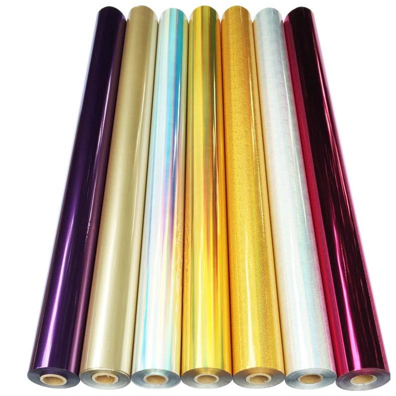 Factory customizable hot stamping film, PET material leather anodized aluminum, 16μ leather hot stamping foil material