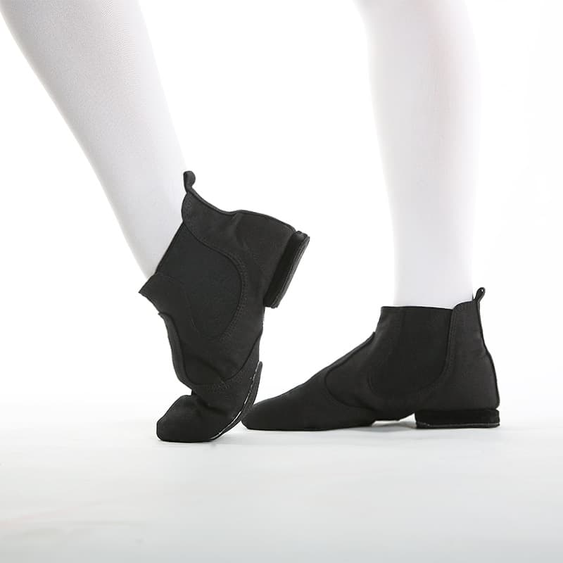 High-end EVA Women's Body Jazz Shoes Lace-up Free Stretch Mouth Dance Shoes Canvas Modern Dance Jazz Boots