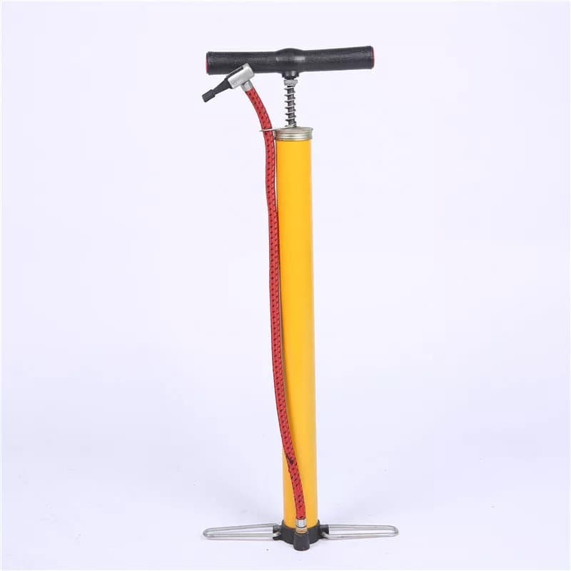 [Huabao] 38*450mm Hand Pump Dual-Foot Ring Plastic Handle High-Pressure for Bicycle, Home, Car, Bike