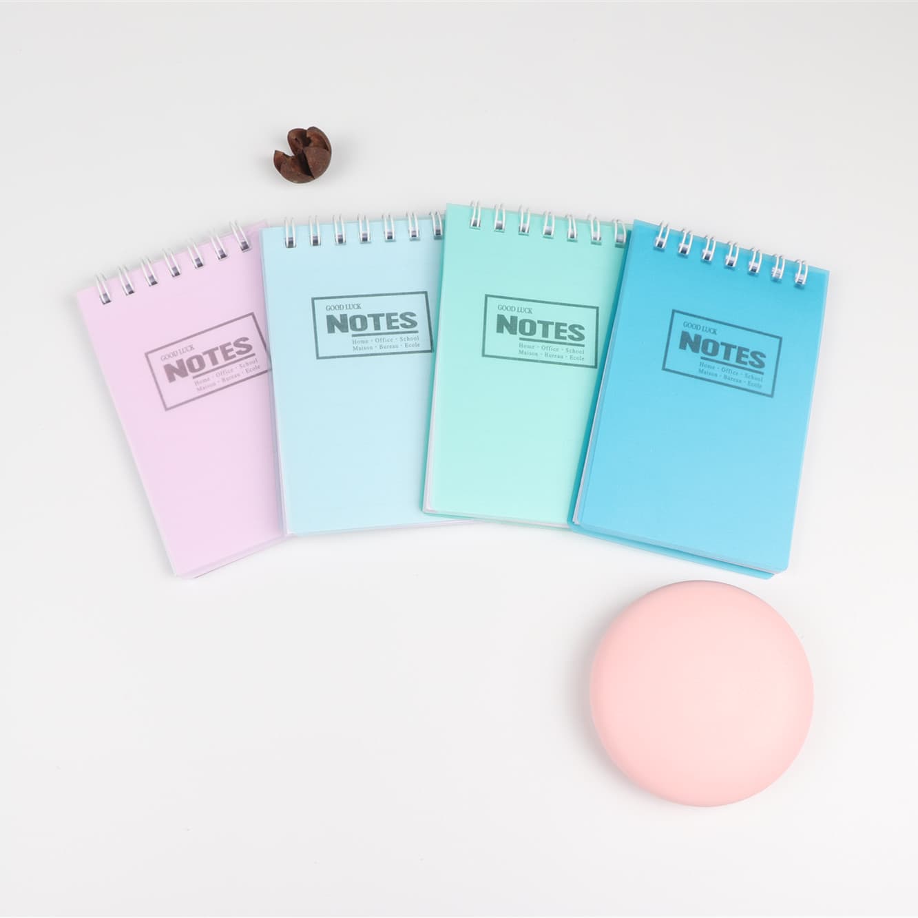 100K Four-Color PP Material Spiral Notebook - Customizable Logo Memo Pad/Notebook