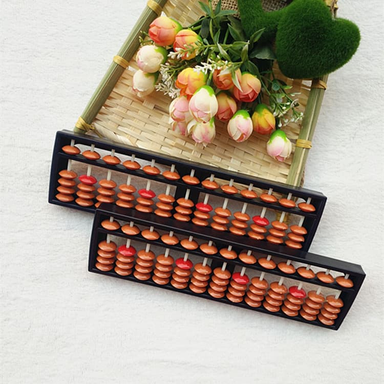 Supply of abacus mental abacus, children's abacus, 13-level plastic, small abacus for primary school students, five baht positioning beads
