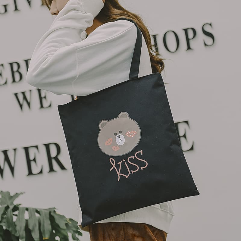 2019 Wholesale Custom Supply Korean Style Canvas Shopping Bag Fashion Casual Bag Multi-Color Options Drop Shipping