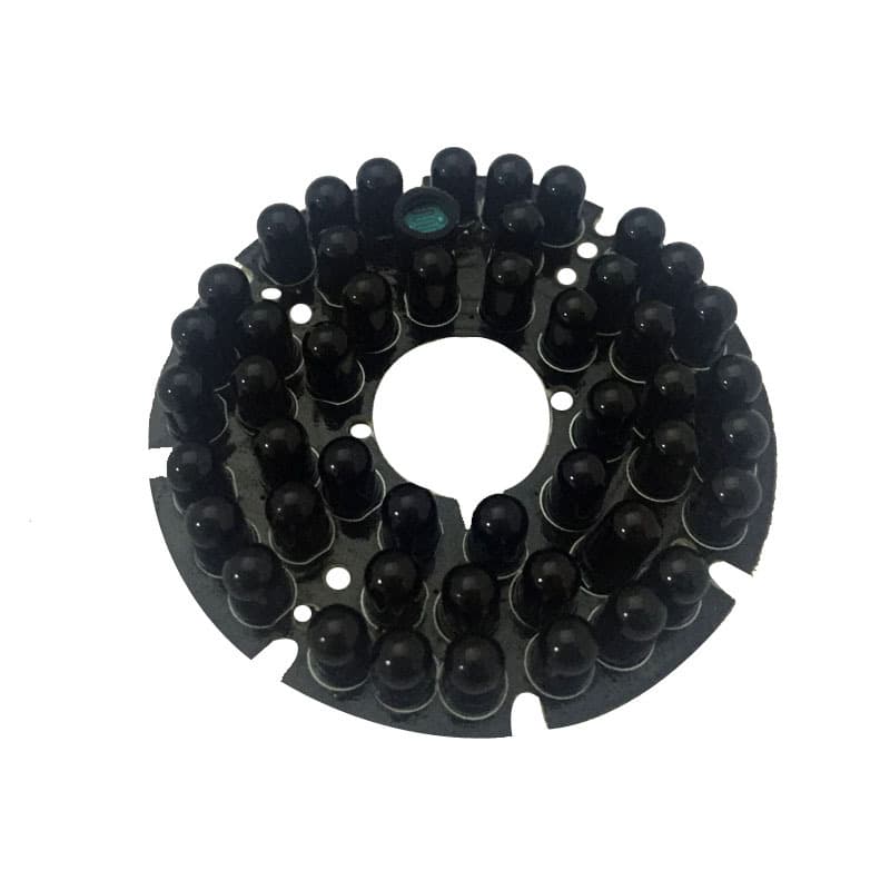 Direct sales 940nm black lamp bead 48-lamp Φ5 LED 75-gun night vision non-luminous infrared fill light.
