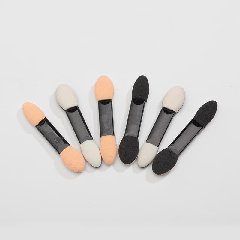 Factory direct sales Korean double-headed colorful latex cotton eye shadow stick new beauty eye shadow brush tool wholesale