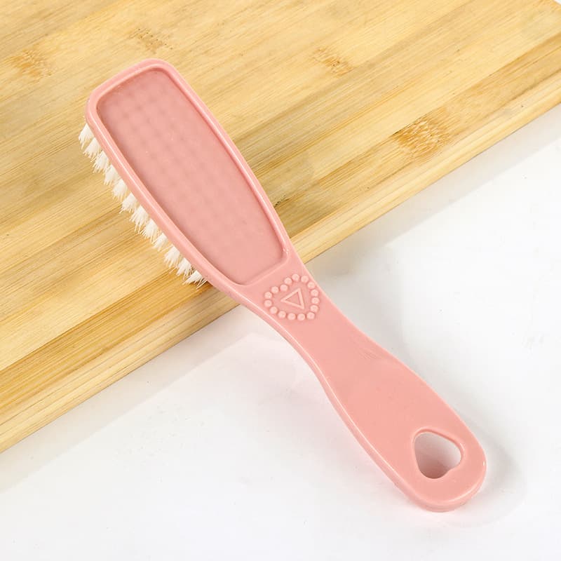 Long-Handled Hard Bristle Plain Shoe Brushes, Plastic Brushes for Household Cleaning, Stove Top and Basin Brushes, Durable