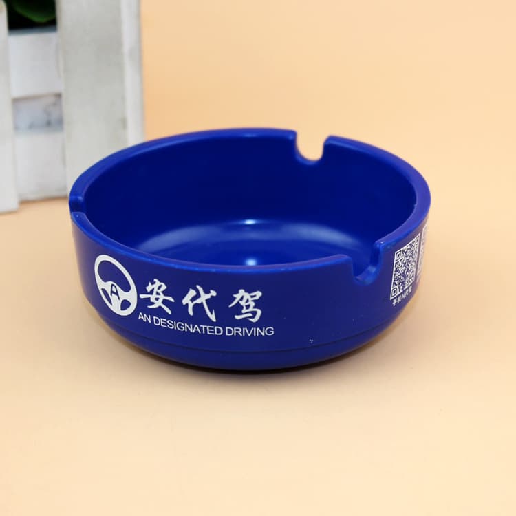 Custom Advertising Ashtray Plastic Ashtray Custom Logo Wholesale Creative Ashtray Melamine Factory Wholesale