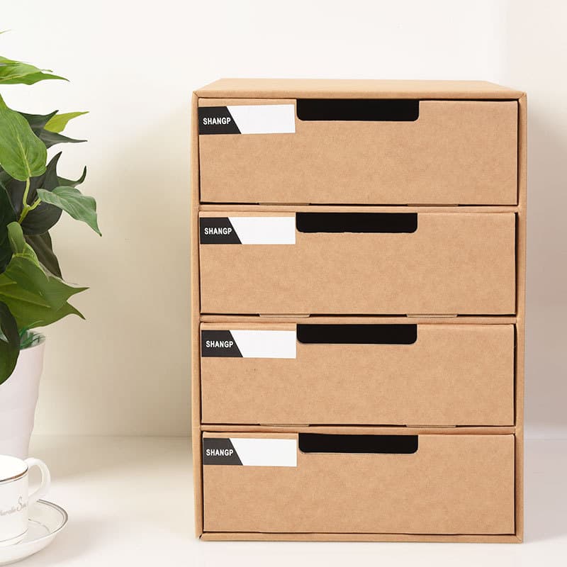 Factory Wholesale A4 Paper Desktop Storage Box, Student File Organization Box, Multi-layer Drawer Storage Cabinet