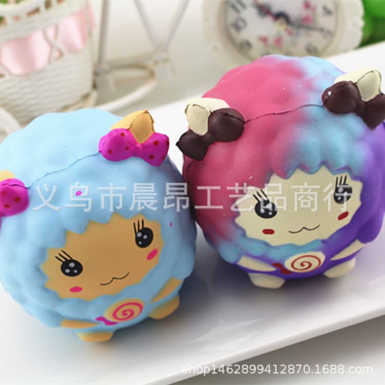 PU Bread New Product Simulation Food Phone Strap Squishy Food Toy Slow Rebound Bread Slow Rebound Little Sheep