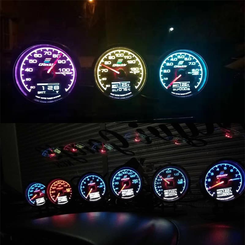 Automotive supplies automotive modified gauge water temperature oil temperature vacuum voltage RPM oil pressure turbo gauge