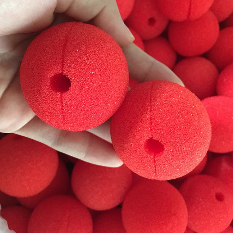 Professional Production Clown Nose Red Sponge Ball, Foam Sponge Ball Magic Props Factory Direct