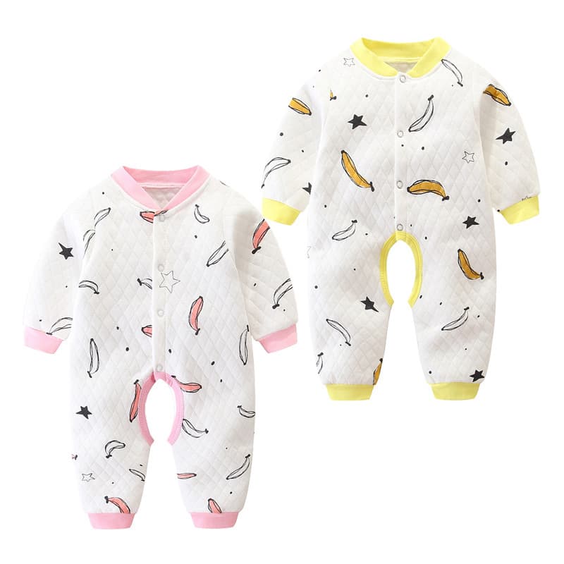 Baby Onesie Newborn Romper Autumn Winter Cotton Padded 0 Baby Bodysuit Spring Fall Warm 6 Months 12