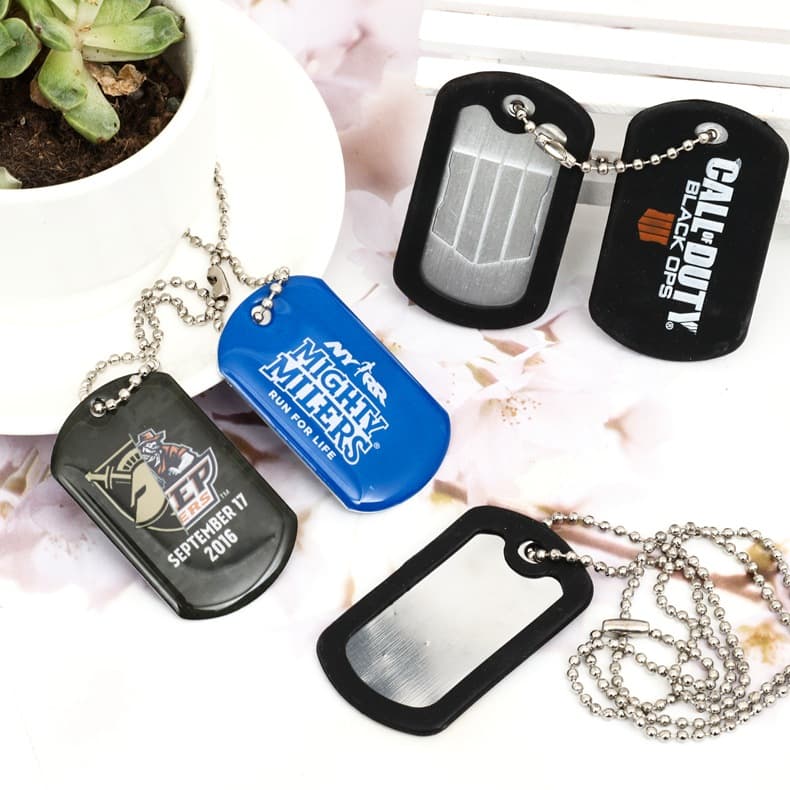 Metal dog tags, bone dog tags, footprints, logo printing, silicone dog tags, pet tags, alloy