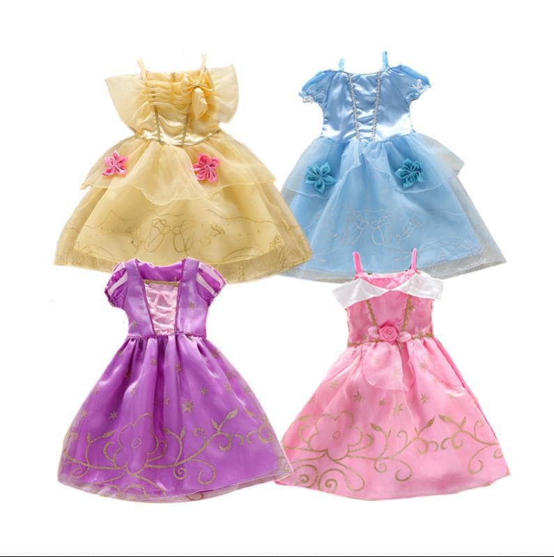 Summer girls' dress, European and American style children's clothing, Frozen princess dress, dropshipping available.