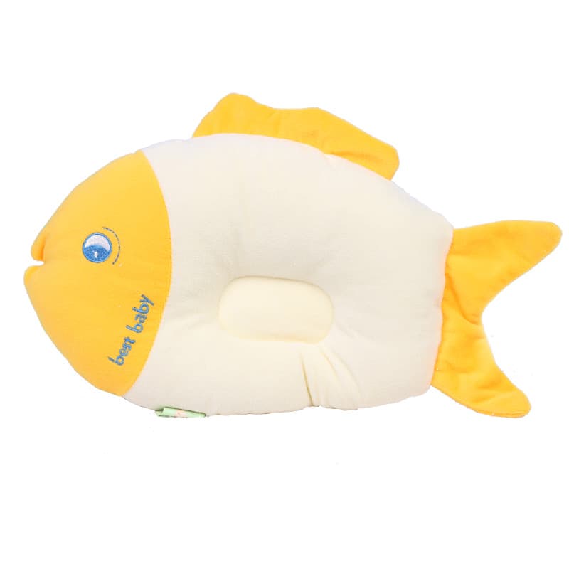 Beautiful Baby Maternity & Infant Products Newborn Cartoon Fish-Shaped Pure Cotton Baby Pillow Anti-Flat Head Shaping Pillow