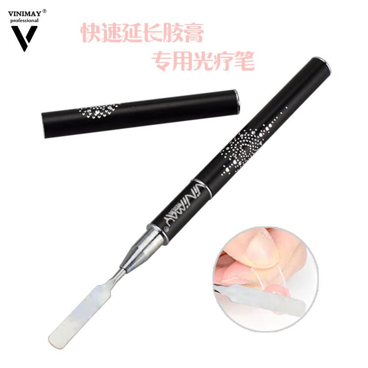New manicure tools, quick extension paste, dual-purpose double-ended steel push phototherapy paint pen, extension glue crystal glue pen
