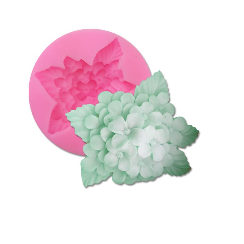 Flowers Compact Shape Sugar Silicone Mold DIY Chocolate Cake Baking Tools Drop Glue Clay H3746