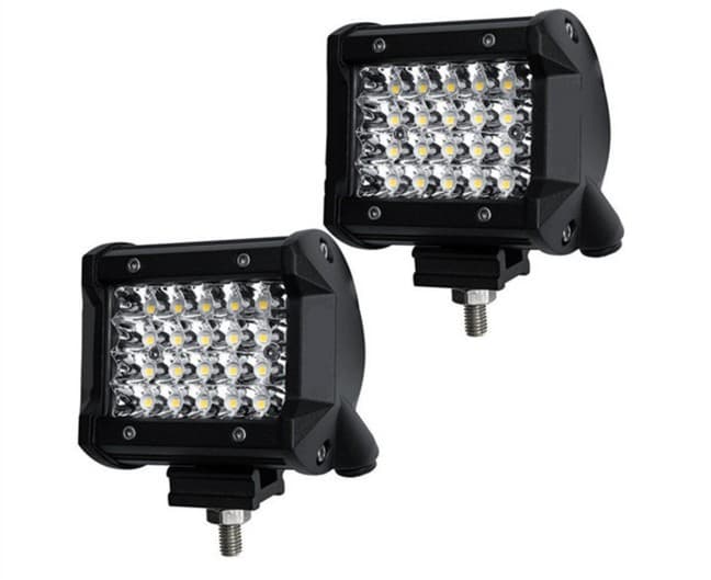 Cross-border Supply 4-Inch 4-Row 72W Work Light Spot Light Bar, Off-Road Vehicle Roof Front Bumper Driving Light