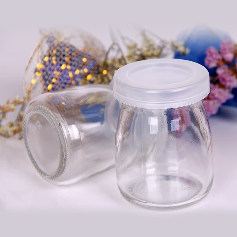 Wholesale 100ml Thickened Transparent Pudding Bottle Household Fresh Milk Glass Bottle Beverage Jelly Yogurt Bottle Mousse Cup