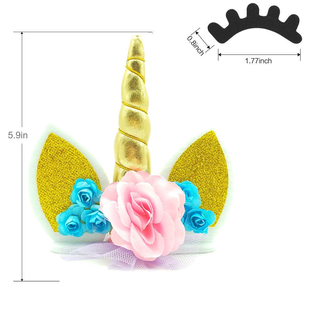 Kids Unicorn Birthday Party Set Cartoon Unicorn Eyelash Kit Unicorn Headband Headband