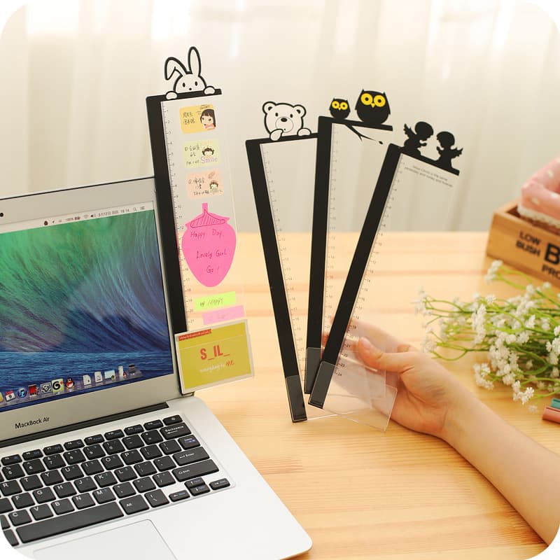 Creative screen monitor side memo board transparent computer note pad convenient sticky note board instant memo sheet