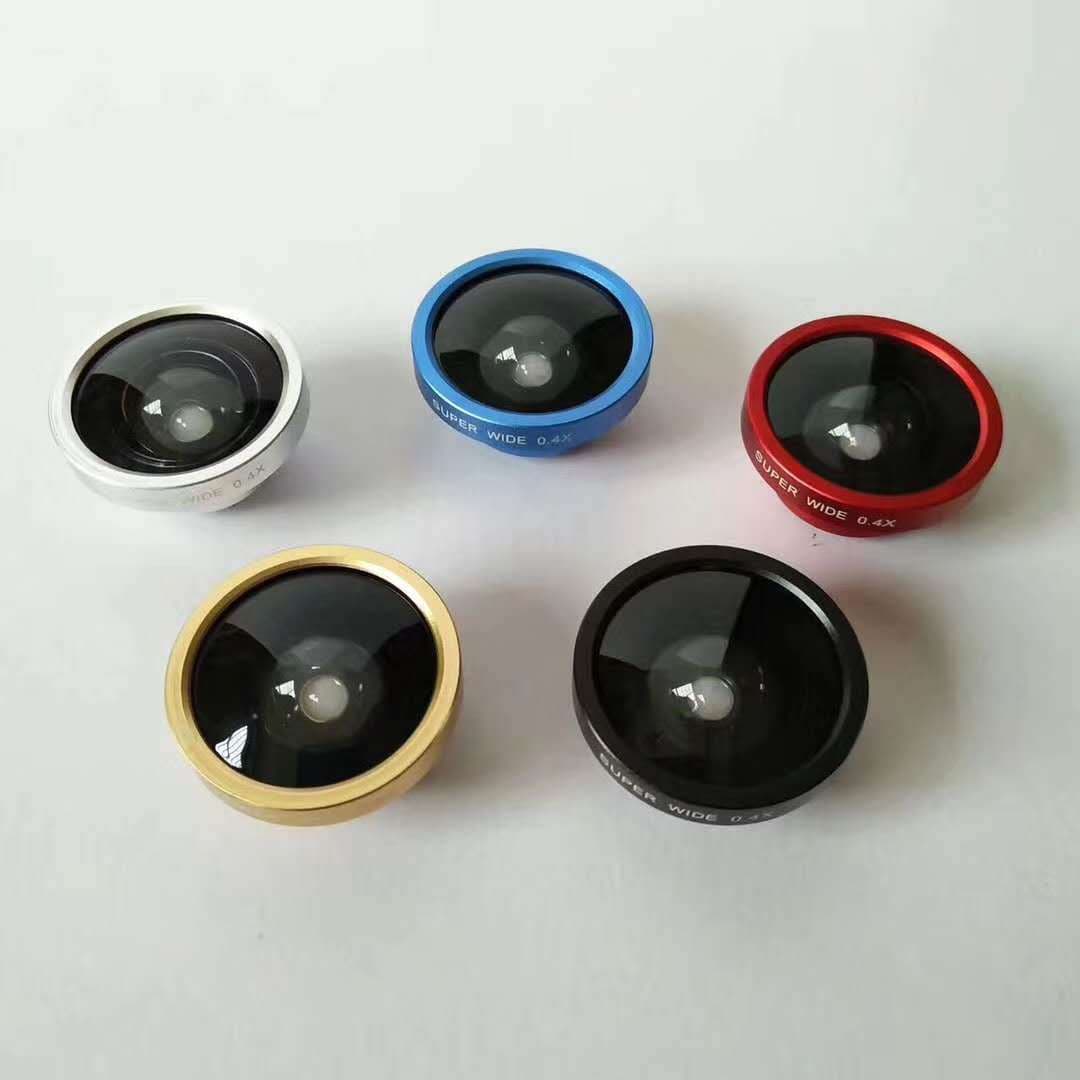 0.4X Ultra-Wide New Single Wide Angle Phone Lens, Glass Tri-Lens Set with Acrylic Packaging