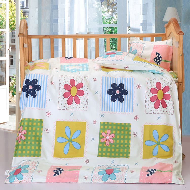 Wholesale Children's Pure Cotton Quilt 6-Piece Set Kindergarten Quilt 3-Piece Set Cartoon Infant Bedding