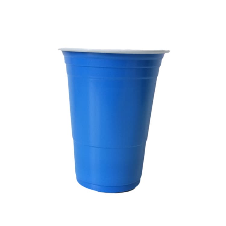 480ML Blue Disposable Customizable Plastic Cups