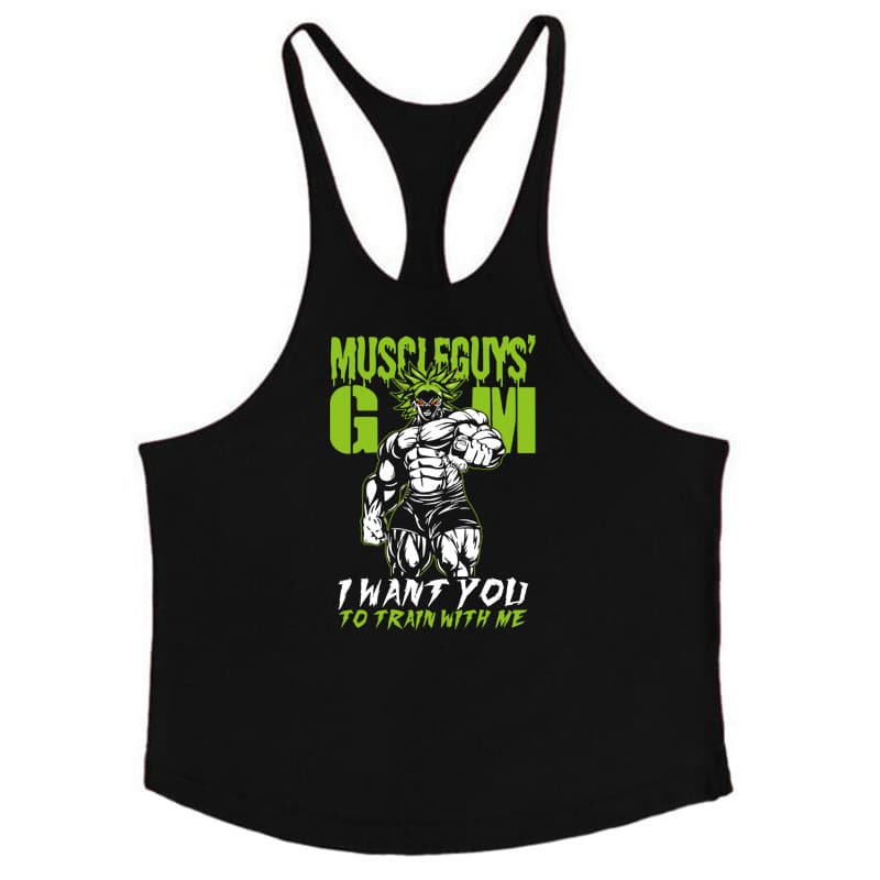 Men's Pure Cotton Sports Vest Elasticity Fashionable European Size For Fitness Muscle Building Slimming Effect