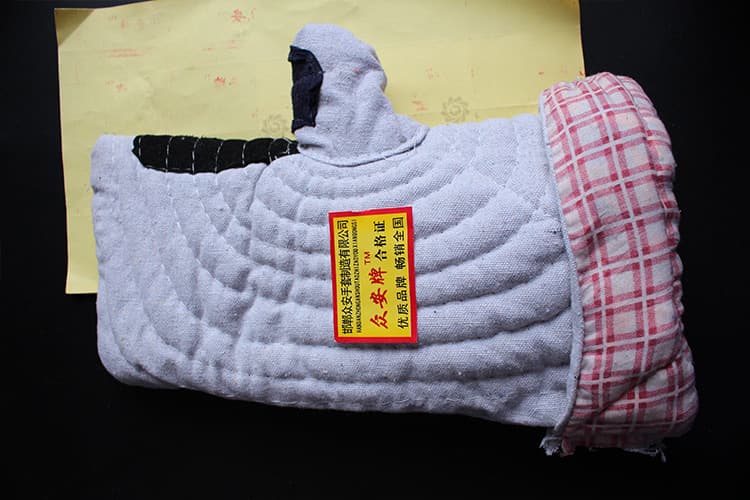 Wholesale mittens for steel mills, boiler plants, thickened cotton palm wear-resistant heat-resistant, high-temperature workplace labor protection gloves