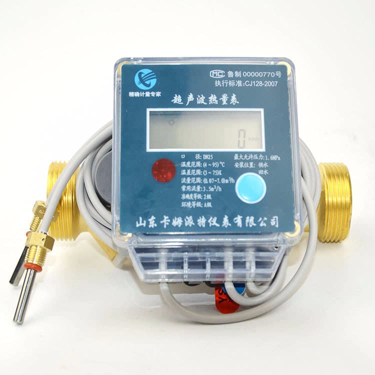 Manufacturer Supply of Remote Ultrasonic Heat Meter for Central Air Conditioning Heating Measurement DN20 Ultrasonic Type