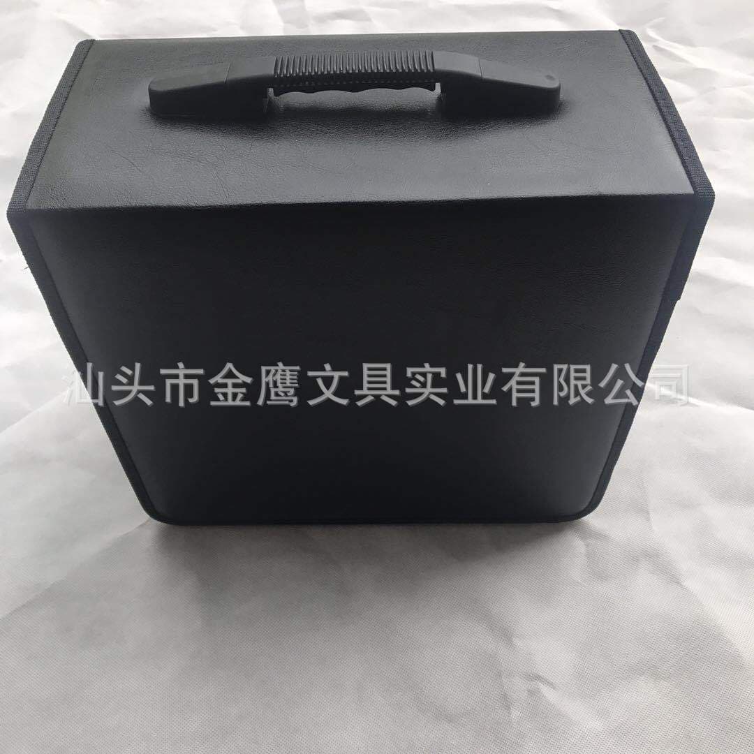 Golden Eagle 400-piece disc case disc package CD case customized large capacity thickened portable black leather CD case