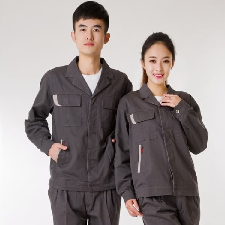 Long-Sleeve Pure Cotton Work Uniform Factory Overalls for Spring, Autumn, and Winter Welding Protective Clothing