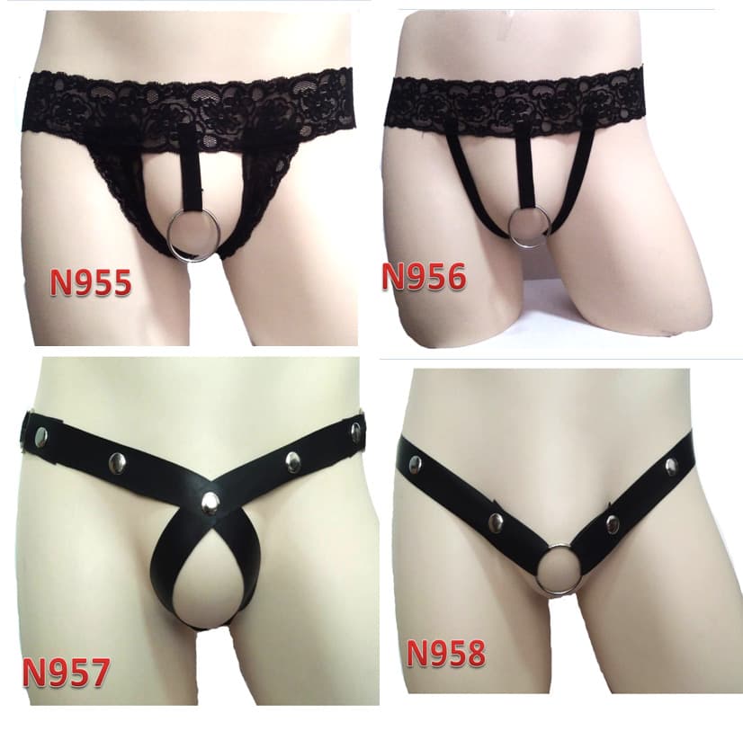 European and American foreign trade goods sexy underwear men's lace underwear thong nightclub stage ds performance suit
