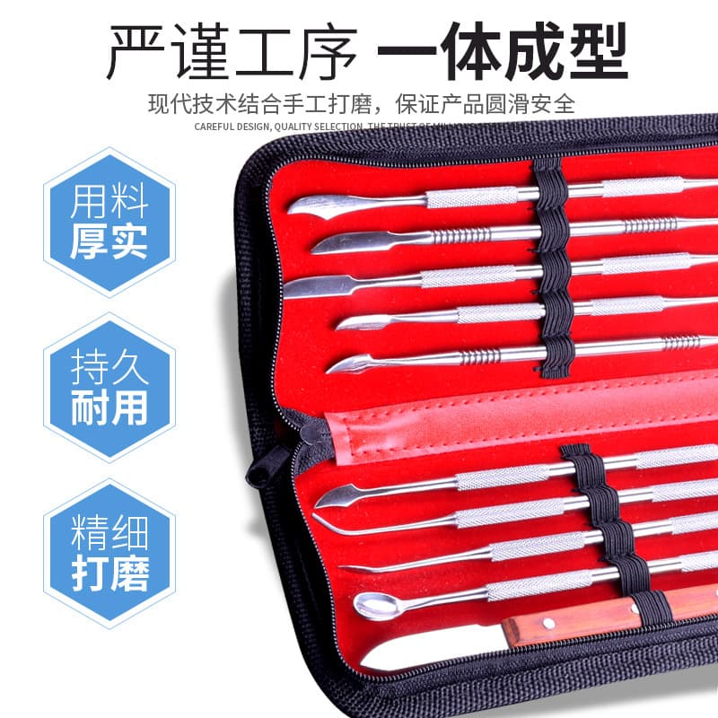 Dental Wax Carving Tools Set 10 For Oral Care Professionals Technician's Tool Kit For Dental Sculpting Modeling